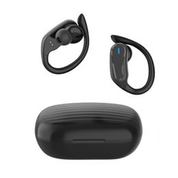 Wireless earphones Bluetooth 5.3 ear mounted sports earphones IPX7 waterproof fingerprint touch control large capacity battery with long battery life