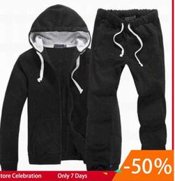 New Men polo Tracksuit Winter Hood Jacket Pants Sweatshirts 2 Piece Set Hoodies Sporting Suit Sports Coat Sportswear 23ss Fashion trendss