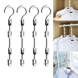 Hangers Space-Saving Clothes Hanger 4 Layers Plastic Home & Living Rack Multifunction Non-slip Storage Closet