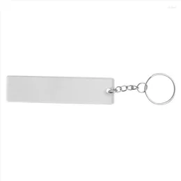 Jewelry Pouches 150Pcs Acrylic Keychain Blank With Rings For Vinyl Clear Key Chains Rectangle Blanks And Project