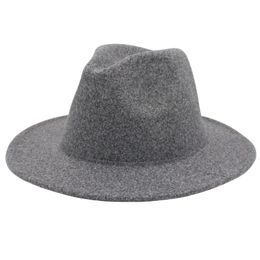 Wool Fedora Top Hat Elegant Women Fascinator Hats Party Church Wide Brim Panama Felt Cap Men Dress Sun Hats Sombreros