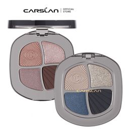 Eye Shadow CARSLAN Smart Big Eyes 4 Colour Eyeshadow Palette Blue Green Brown Nude Matte Shimmer Glitter Smoky Eye Shadow Makeup Longlasting 230804