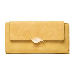 Wallets Leaf Buckle Women Wallet With Ample Storage Space And Sleek Design Purses For