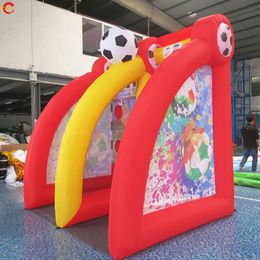 wholesale Free Delivery outdoor activities 3x2x3mH inflatable football goal soccer shooting sport game for sale