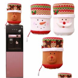 Christmas Decorations Water Dispenser Bucket Er Knitted Sweater Santa Claus Snowman Elk Holiday Ers Xmas Decoration Party Festival Dro Dhlea