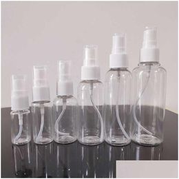 Packing Bottles Wholesale 10Ml 20Ml 30Ml 50Ml 60Ml 100Ml Empty Pet Clear Plastic Fine Mist Spray Bottle For Cleaning Travel Essential Dhnj1