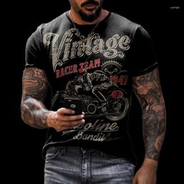 Men's T Shirts Vintage Motorcycle Bikers T-shirt | Biker Retro - 2023