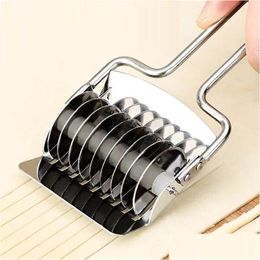 Baking Pastry Tools Pressing Hine Non-Slip Handle Kitchen Gadgets Spaetzle Makers Noodles Cut Knife Manual Section Shallot Cutter Ac Dhvqn