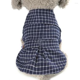 Dog Apparel Small Pet Cat Clothes Beautiful Fashion Plaid Shirt For Cats Kitten Cotton Puppies Summer Clothing