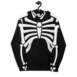 Men's Hoodies Zip Hoodie Fashion Skull Pattern Men's Sweatshirt Gothic Sport Coat Long Sleeve Oversized Y2k