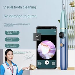 Imports Electric dental cleaner, ultrasonic household cleaning, dental cleaner, yellow teeth, smoke stains, and stone remover, visual dental cleaner