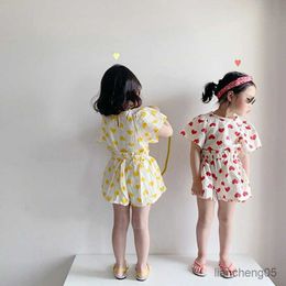 Clothing Sets Baby Girl Clothes Set Summer Kids Outfits Infant Girls 2Piece Set Toddler Boy Clothing Cotton Homewear Pajama Suit Boys Clothes R230824