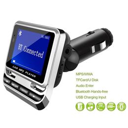 1 4 LCD Car MP3 FM Transmitter Modulator Bluetooth Hands Music MP3 Player with Remote Control Support TF Card USB2972222R