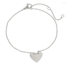 Charm Bracelets Hearts Tag Gold/Sliver Plated Stainless Steel Fashion Jewerly DIY Esty For Women