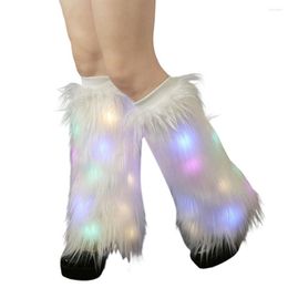 Women Socks 1 Pair Boot Covers Beautiful One Size Faux Fur Autumn And Winter Plush Long For Party