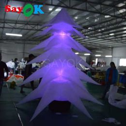 3-meter-high inflatable Christmas tree LED tree inflatable plant 16 lights used for Christmas family party decoration