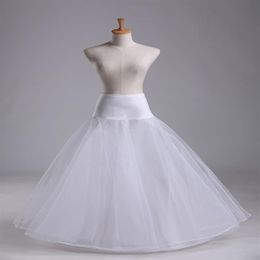 2019 New Arrives 100% High Quality A Line 1-hoop 2-layer Tulle Wedding Bridal Petticoat Underskirt Crinolines for Wedding Dress232m