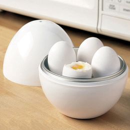 Egg Tools Microwave Steamer Boiler Cooker Easy Quick 5 Minutes Hard Or Soft Boiled Kitchen Cooking Drop Ship 230804