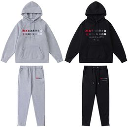 NE9J hoodie Trapstar full tracksuit rainbow towel embroidery decoding hooded sportswear men and women suit zipper trousers Leisure trend 888ess