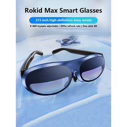 VR Glasses 2023 Rokid Max AR 3D Smart Micro OLED 215Max screen 50 FoV Viewing For Phones Switch PS5 Xbox PC All in One 231005