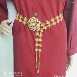 Belts Dai Thai Ethnic Diamond-encrusted Belt Thailand Style Costume Accessories Girls Alloy Waist Chain