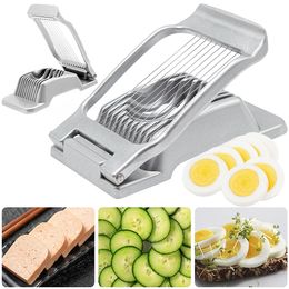 Egg Tools Slicer Cutter Hard Boiled Eggs Multipurpose Mini Manual Ham Mushroom Strawberry Soft Fruit 230804