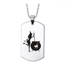 Pendant Necklaces Fashion Stainless Steel Halloween Necklace Unisex Holiday Gift Hip-hop Style Love