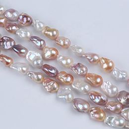 Choker 14-20mm Natural White Pink Purple Mixed Colour Freshwater Pearls Baroque Strand Diy Jewellery Accessories