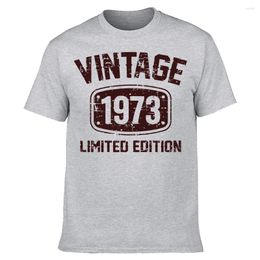 Men's T Shirts Novelty Awesome 50 Years Old Vintage 1973 Limited Edition 50th Streetwear Short Sleeve Birthday Gifts Summer T-shirt