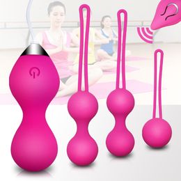 EggsBullets Vaginal balls Sex Toys for Women Vagina Tighten Exercise Chinese Kegel Balls Vibrator Ben Wa Geisha Pelvic Muscle Trainer gdfty 230804