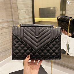 designer bags Bags Evening Woman Everyday Black Texture Medium Size Single Shoulder Bag 2022 large real leather