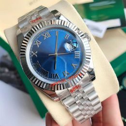 Mens Watch Designer High Quality Mechanical Movement Watch 28-31MM Quartz Movement 36-41MM Stainless Steel Chain Blue Waterproof Gemstone-11