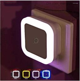 Lamps Shades Night Lights LED Sensor Control Light Lamp Toilet US EU Plug Wall Baby Bedroom Bedside Bulb Backlight Z230805