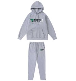 hoodie Trapstar full tracksuit rainbow towel embroidery decoding hooded sportswear men and women suit zipper trousers Leisure trend 606ess