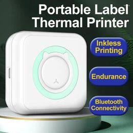 Mini HD Portable Label Thermal Printer Endurance Bluetooth For Student Error Title Note Wrong Pocket Inkless Printing