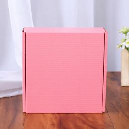 Corrugated Paper Boxes Colored Gift Packaging Folding Box Square Packing BoxJewelry Packing Cardboard Boxes All-match
