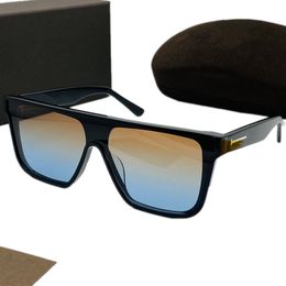 2023Summer Model Square Bigrim One Sunglasses UV400 Unisex 079 HD gradient lens fashion lightweight men driving Goggles 144mm fullset design case