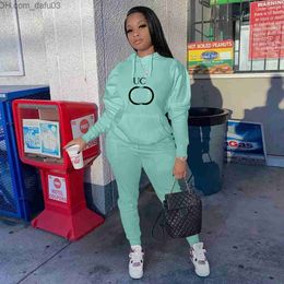 Women's Tracksuits Luxury Women's Sports Tracksuits Designer Two Piece Sets Womens Outifits Female Pants Suit 2 Pieces Activewear Brand Z230809