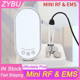 Mini portable radio frequency rf ems anti-aging wrinkle removal reduce puffiness home use beauty device skin rejuvenation face lifting slimming