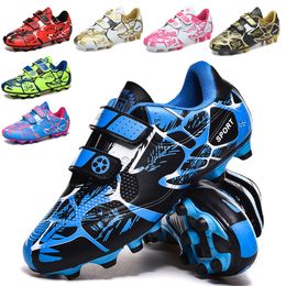 Fußballkleiderschuhe FGTF Kids Football Boots Professionelle Stollen Grass Training Sport Schuhe Jungen Outdoor Futsal Soocer