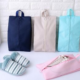Storage Bags 36x21CM Creative Portable Waterproof Travel Shoe Bag Polyester Pouch Convenient Organiser Shoes Sorting Zipper Tote