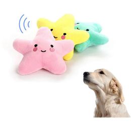 Dog Toys Chews Cute Toy Plush Pets Stars Soft Fleece Shrilling Decompression Tool Pet Squeeze Sound Cats Drop Delivery Home Garden S Dhi9F