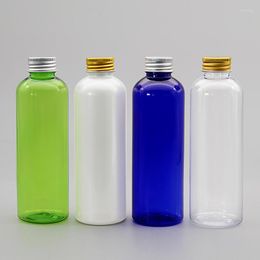 Storage Bottles 20pcs 250ml Empty PET Plastic Bottle With Aluminium Screw Cap Cosmetic Liquid Soap Container Shampoo Essential Oil