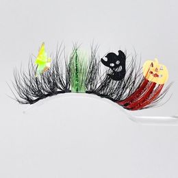 False Eyelashes 3pairs Halloween Christmas Lashes For Sale 3D Mink Makeup Especially Exaggerated DIY Party Colour