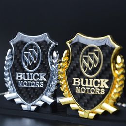 2Pcs Refinement 3D logo Emblem Badge Graphics Decal Car Sticker For BUICK238q