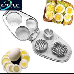 Egg Tools Cutter Chopper For Hard Boiled Eggs Slicers Stainless Steel Wire Slicing Bananas 230804