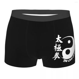 Underpants Men Boxer Briefs Shorts Panties Tai Chi Chuan Polyester Underwear Homme Novelty S-XXL