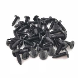 10/20/50pcs 6mm otomatik tampon bağlantı elemanı klips deliği perçin tutucu itme motor kapağı araba kapısı tampon kapağı bağlantı elemanları Honda için