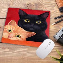 Mouse Pads Wrist Rests Big Promotion 22X18CM Cartoon Cute Cat Head Cool Designs Table Mouse Pad Laptop Computer Gaming Keyboard Mousepad Animal Mat R230830