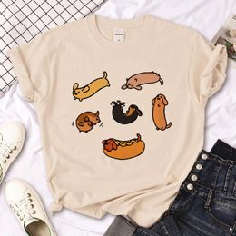 Men's T Shirts Dachshund T-shirts Women Funny Shirt Female Streetwear Clothing